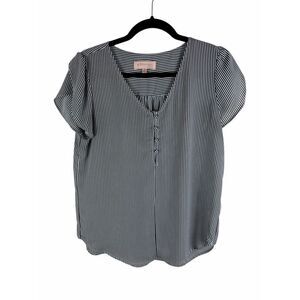 Philosophy black and white striped blouse- size s